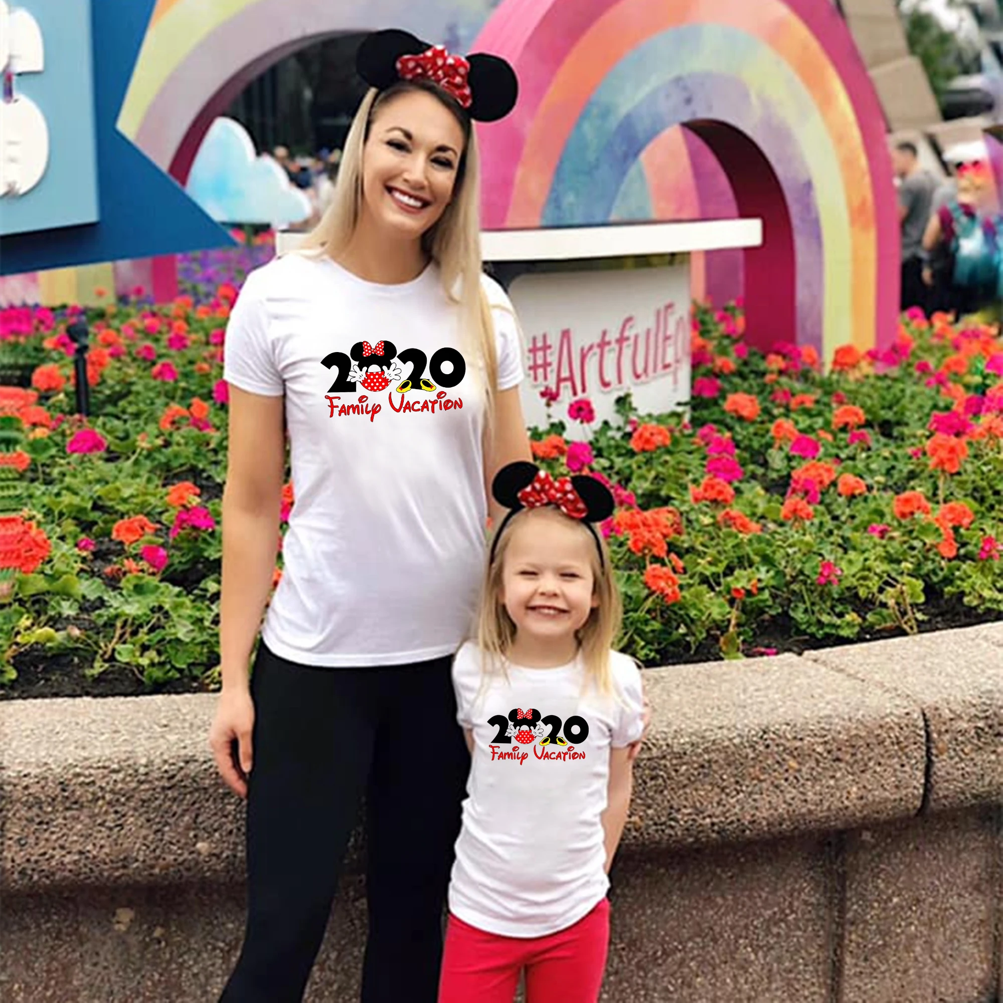 2020 сочетающаяся семейная рубашка для отпуска милая детская футболка в стиле