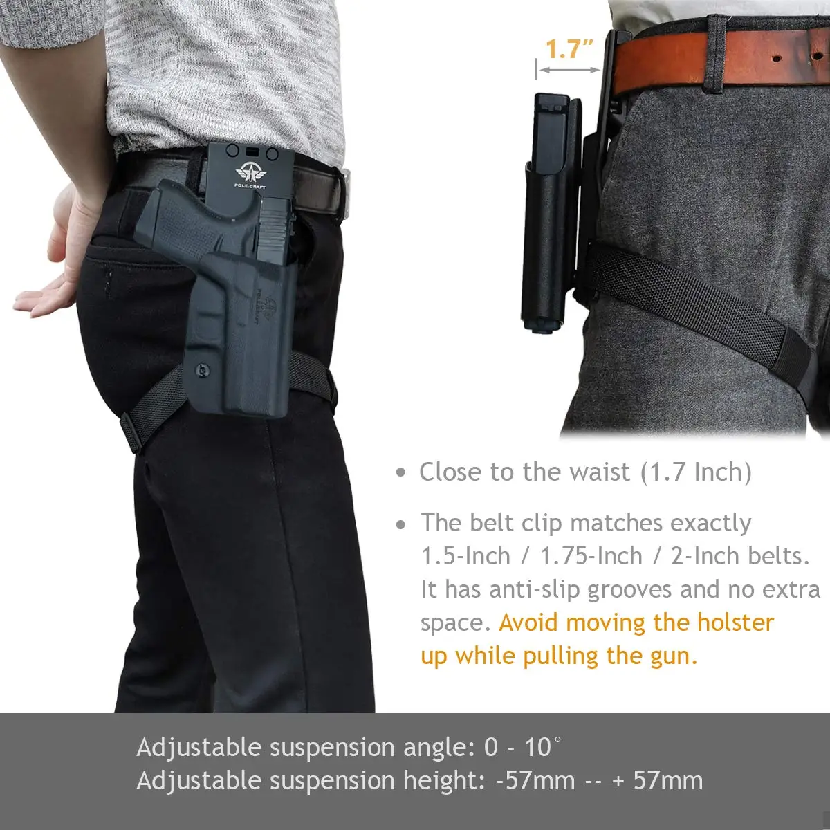 Чехол для пистолета P365 Holster OWB Kydex Sig Sauer / SAS чехол Holster-1 5-2 дюймовый Зажим ремня с