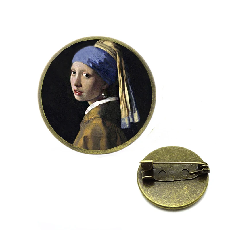 Художника Жан Леон Gerome искусство картины Броши девушка носить жемчуг Johannes Vermeer