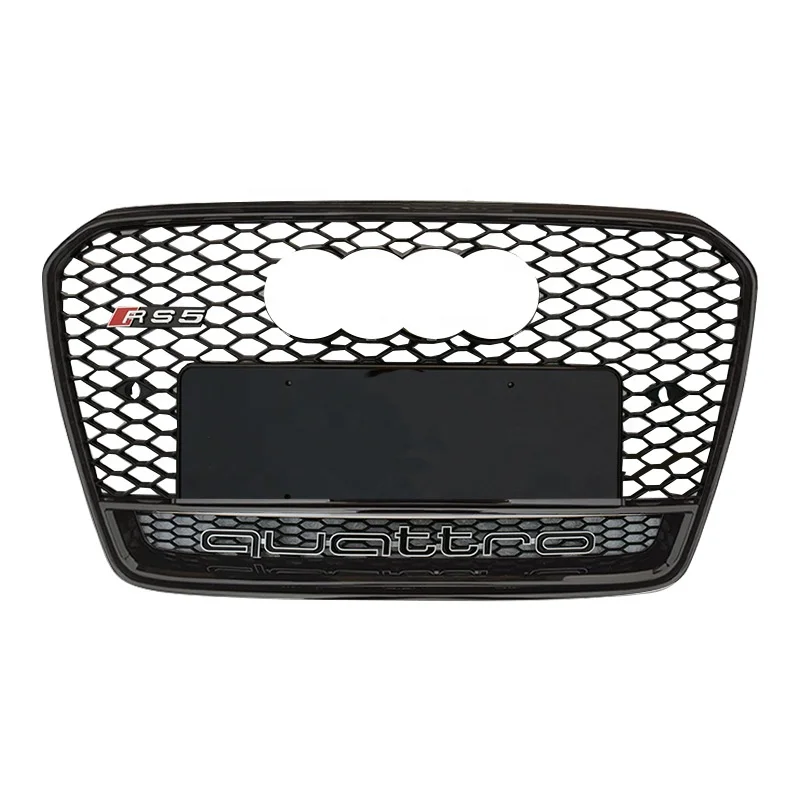 

RS5 front grille for Audi A5 S5 radiator honeycomb grill facelift mesh front bumper grille RS5 B85 frame quattro style 2013-2015