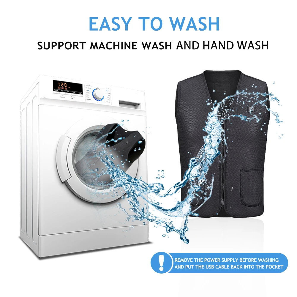 Уличный жилет с USB-подогревом куртка зимняя гибкая электрическая термальная