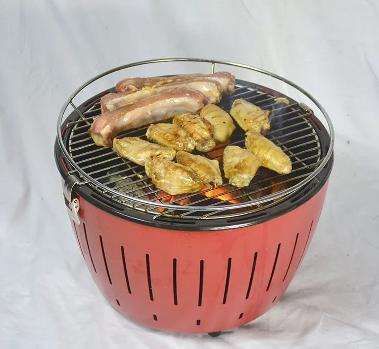 Портативная барбекю плита из нержавеющей стали гриль с бездымным древесным