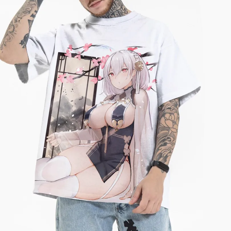 Футболки для мужчин новый бренд дизайн в любое время Xxxx Hentai печатная аниме