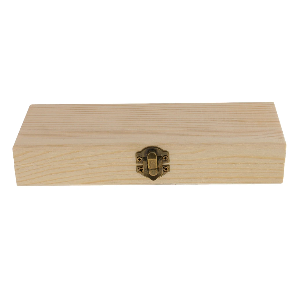 

Blank Unfinished Rectangle Wooden Box Gift Jewelry Box DIY Base for Kids Toys Crafts