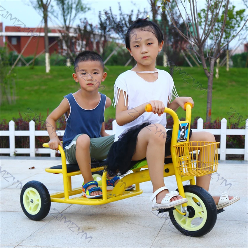 Kindergarten Double Pedal Children's Tricycle 1-8 Years Old Bicycle Outdoor Sports Stroller Taxi Trike Tandem For Kids | Спорт и