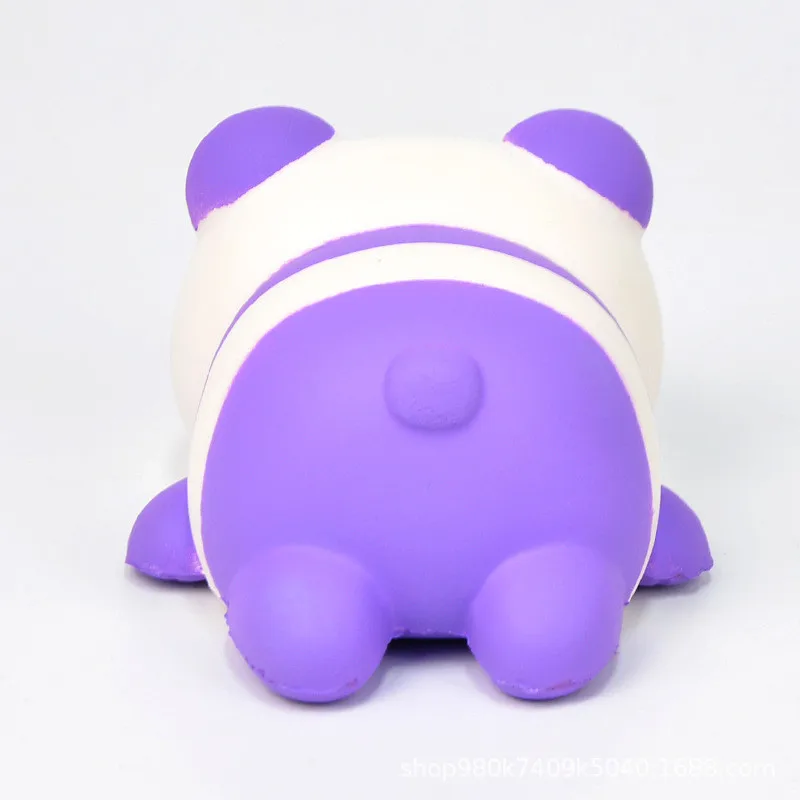 Мягкая пурпурная игрушка панда мягкая медленно восстанавливающая форму