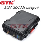 12V lifepo4 батарея 200ah Перезаряжаемые батареи RV 4S 3,2 V клеток 12,8 V с BMS для активного отдыха на природе и Инвертор солнечной энергии