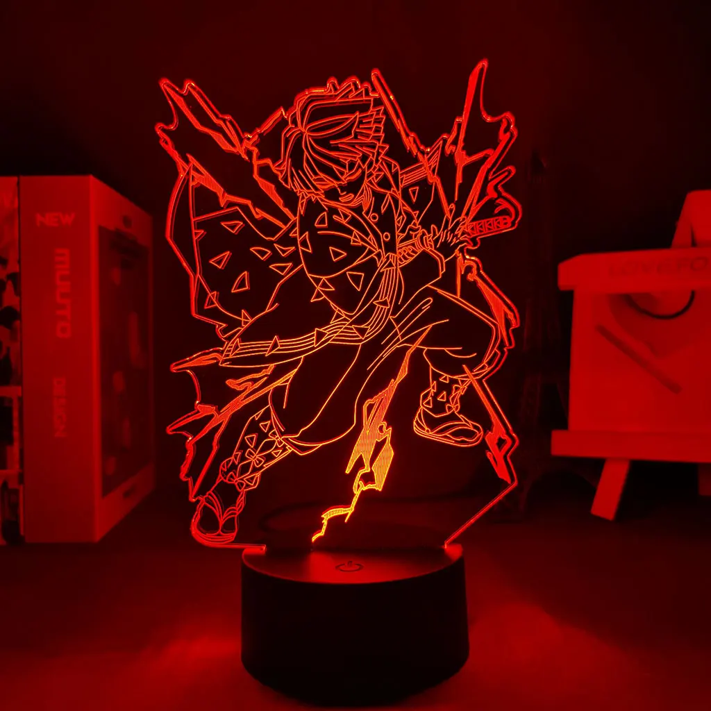

3D Lamp Manga Demon Slayer Kimetsu No Yaiba Bedroom Decor Anime Figures Anime Decoration Led Panel Lights Kimetsu No Yaiba