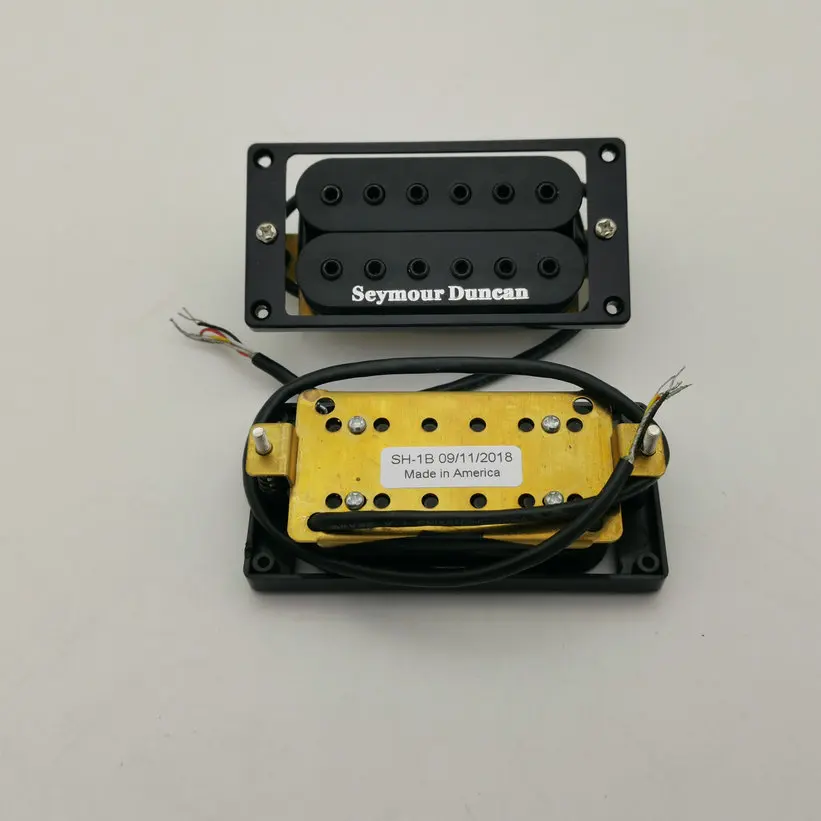 Seymour Duncan SH1N SH1B Alnico5 звукосниматели шеи и моста Электрогитара хамбакер звукосниматели 4C 1 комплект черный