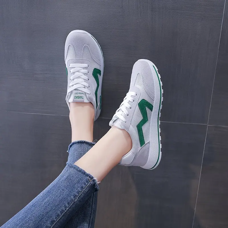 

Fashion Women's Vulcanize Shoes Autumn Casual Classic Splicing Color PU Leather Shoes Women Casual White Sneakers Female Shoes