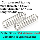 Пружинная проволока из нержавеющей стали, диаметр 1,0 мм, внешний диаметр 5-22 мм, магазин розеток пружины ротора