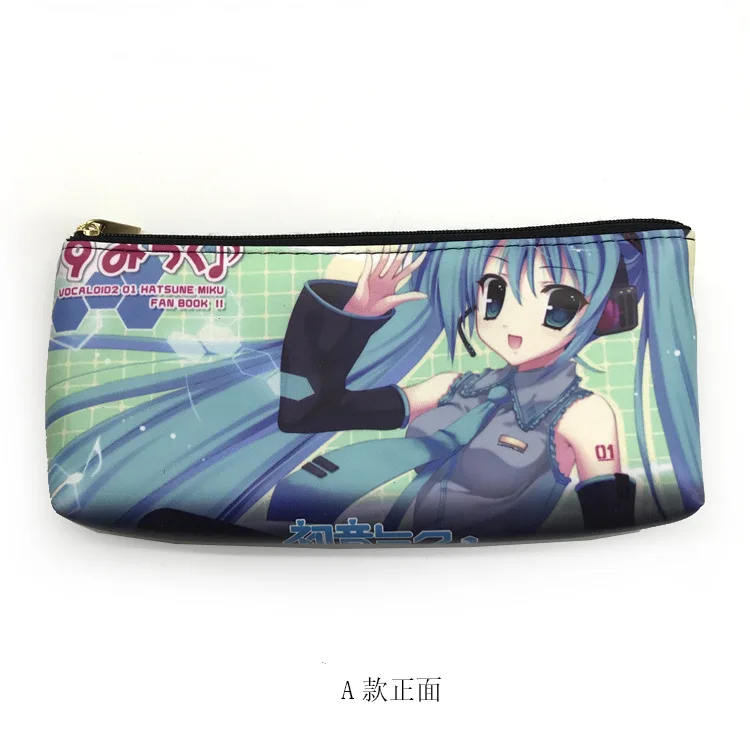 Новые квадратные пеналы-карандаши Hatsune Miku пеналы Студенческая сумка для канцелярских принадлежностей Коробка-карандаш с рисунком Прекрасный Косметический футляр для косметики для девочек