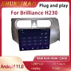 Магнитола ShunSihao с GPS-Навигатором, Android 11, 10,1 дюйма, Автомобильный мультимедийный проигрыватель Brilliance H230, стереомагнитола 128G