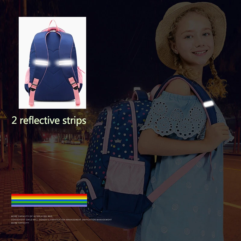 Big Capacity New Daisy Printing Girl School Bag Kid Girls Backpacks School Bags For Teenagers Girls Bookbag;mochilas escolar