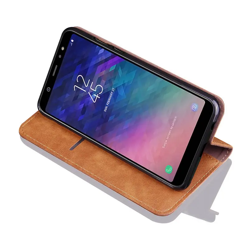 Кожаный чехол-книжка в стиле ретро для Samsung A51 чехол A50 чехол-бумажник Galaxy A71 A50S A 51 71
