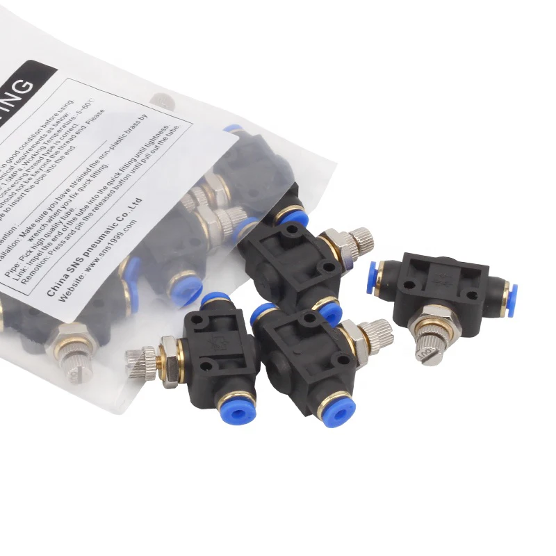 Пневматический соединитель дроссельной заслонки серии LSA 4-12 с контролем