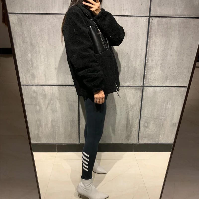 Женская куртка из овчины женское замшевое кожаное пальто оригинальное