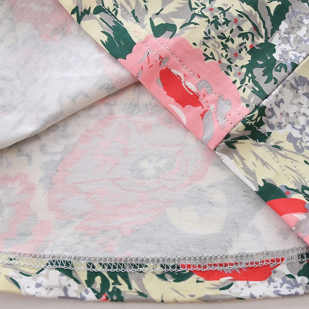 Комплект для маленьких девочек LittleSpring топ на одно плечо с цветочным рисунком