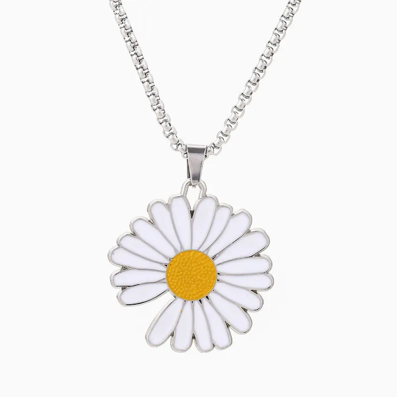 Модная Маргаритка 2020 ожерелья подвески для женщин и мужчин кулон с подсолнухами