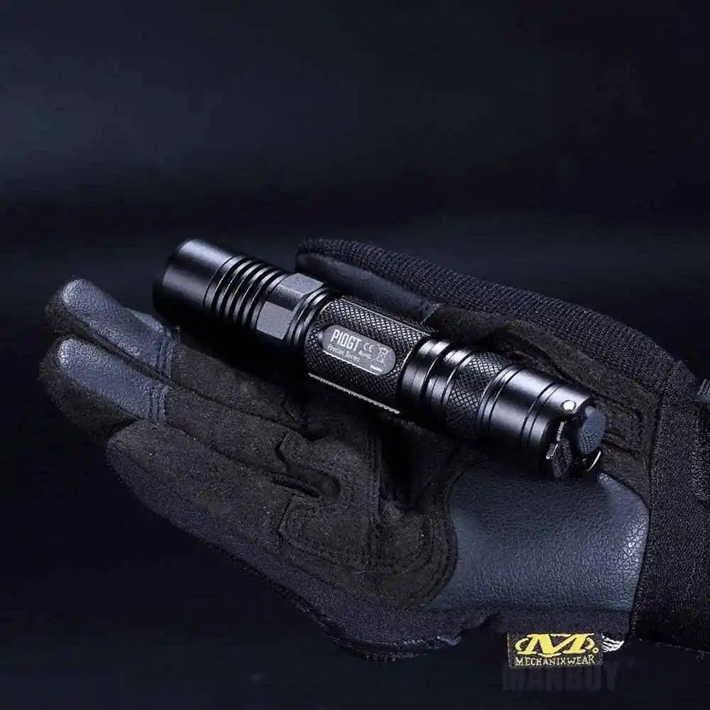 Водонепроницаемый светодиодный тактический фонарик Nitecore P10GT + 18650 перезаряжаемый