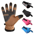 Ветрозащитные флисовые перчатки, водонепроницаемые теплые мотоциклетные перчатки для сенсорных экранов, велосипедные перчатки для спорта на открытом воздухе, для верховой езды, альпинизма, катания на лыжах