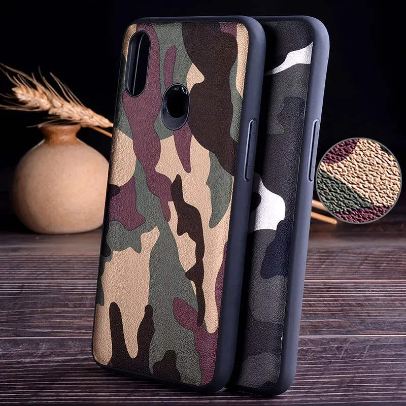 Камуфляжный кожаный чехол для Oppo Realme 3 Pro с камуфляжным дизайном ТПУ + ПК материал 2