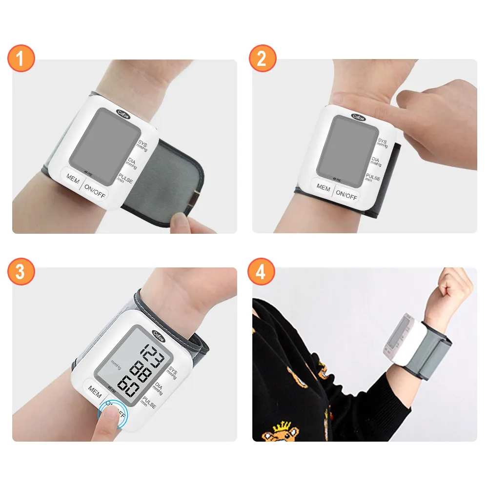 Cofoe цифровой монитор артериального давления на запястье Автоматический