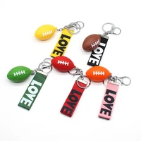 wholesale american football surrounding rugby keychain handbag pendant accessories your favorite team gift