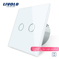 livolo eu standard touch control electric curtain controller white crystal glass panel for house home vl c702w 11