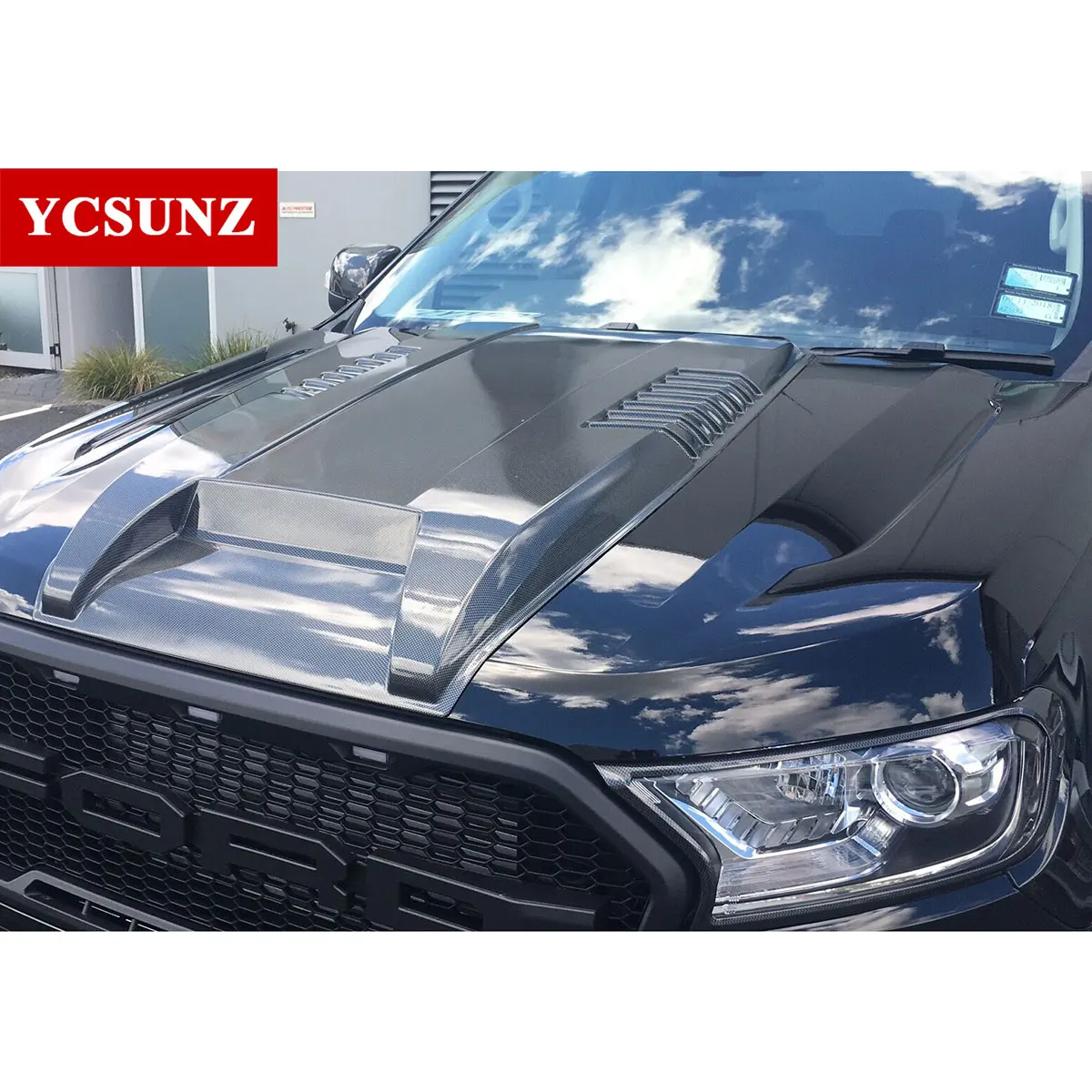 Серебряные Запчасти для капота совок Ford Ranger T7 Wildtrak Endeavour Everest 2016 2017 2018|hood hood|hood