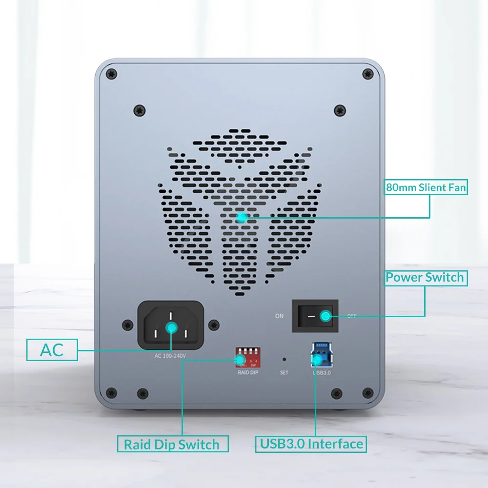 Корпус внешнего жесткого диска Yottamaster FS4RU3 4 Bay 2 5 дюйма USB 3 64 ТБ | Компьютеры и офис