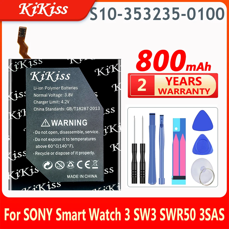 

KiKiss 800mAh GB-S10-353235-0100 Battery For SONY SmartWatch 3 SW3 SWR50 3SAS GB-S10