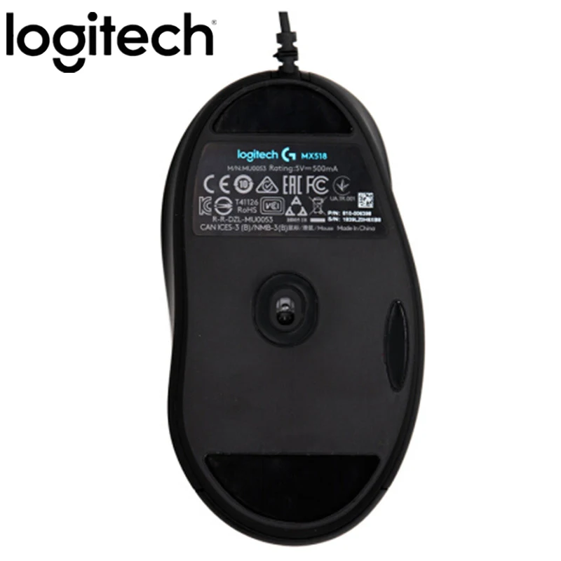Мышь Logitech MX518 Проводная игровая 16000DPI 8 программируемых кнопок | Компьютеры и офис