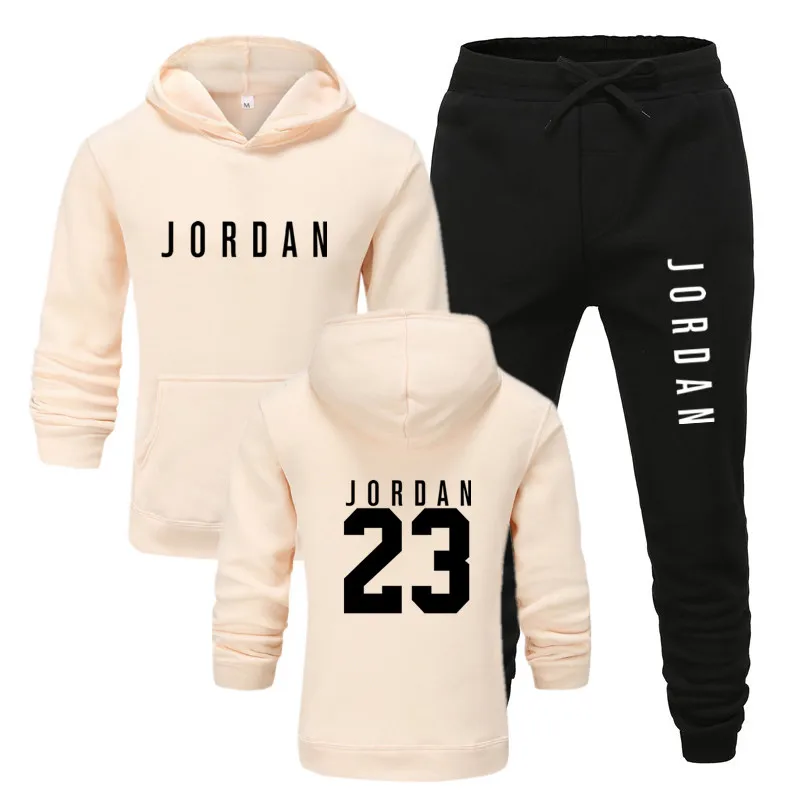 

2021 Autumn/winter hoodie+sports pants 2-piece sportswear suit couple autumn/winter leisure sportswear men's hooded pullover
