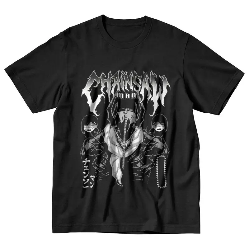 

Chainsaw Man Warrior Denji T Shirt Men 100% Cotton Tshirt Urban Tees Short Sleeved Japan Anime Manga T-shirts Loose Fit Apparel