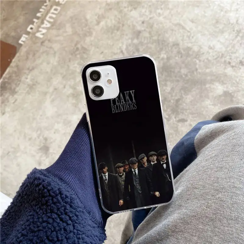 

Peaky Blinders Phone Case For iphone 5s 6 7 8 11 12 plus xsmax xr pro mini se Transparent Cover Fundas Coque