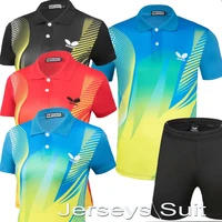 new sport tennis shirts men women table tennis shirts uniforms boys badminton t shirt pingpong clothes team game jerseys suit