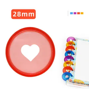 80 шт. 28 мм кнопки с отверстием в форме гриба, блокнот, пластиковая катушка с широкими листьями, складная пластиковая дисковая пряжка на 360 градусов, зажим для бумаги для офиса и школы