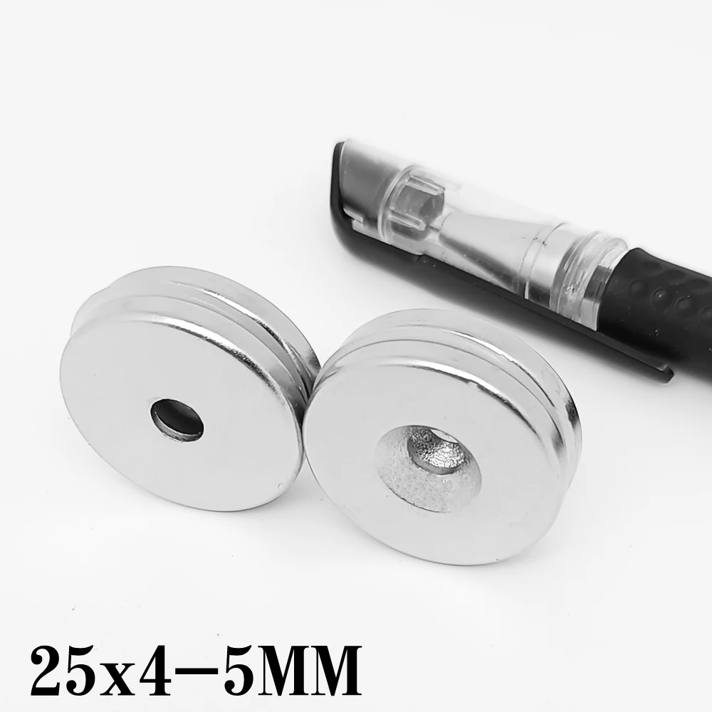 

Круглый неодимовый магнит с потайной головкой, 25 х4, 5 мм, 5 мм, 2/5/10/15/20/30 шт.