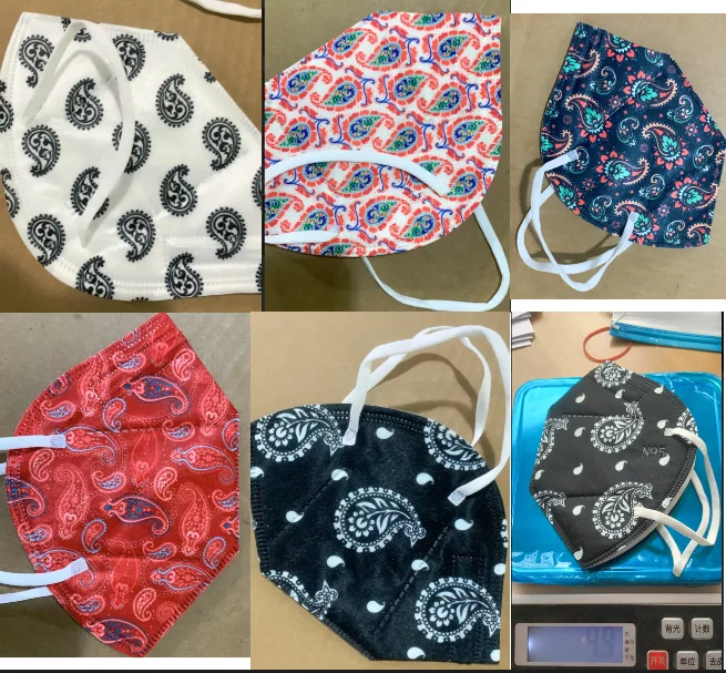 

3d Disposable Masks Adult Cashew Flower Face Mask Nonwove 4-layer Mouth Mask Mascarillas Mascara Mouth Caps Masque Rose 20-50pc