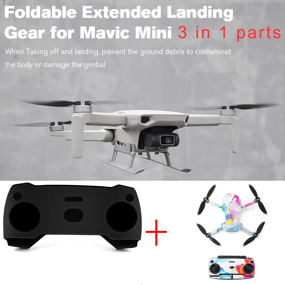 

Кронштейн для шасси с силиконовой крышкой контроллера для DJI Mavic mini, 3 шт.