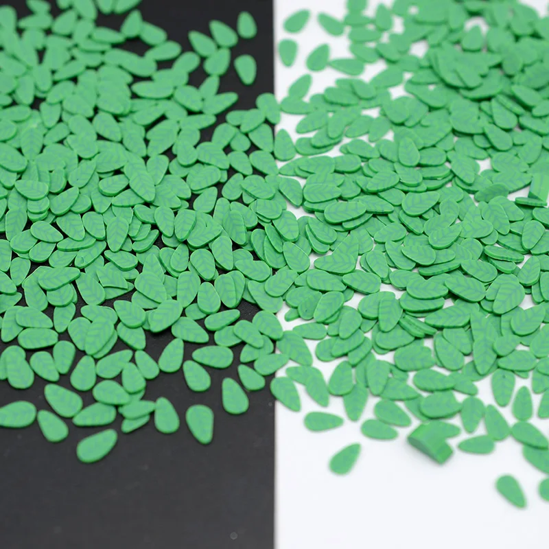 Полимерные листья 100 г/лот 5 мм полимерная глина для изготовления поделок сделай