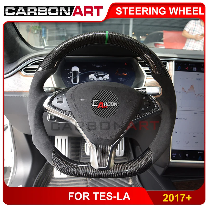 Руль из углеродного волокна для tesla s 2017 suv model 3 WYE 85W интерьер спортивный дизайн