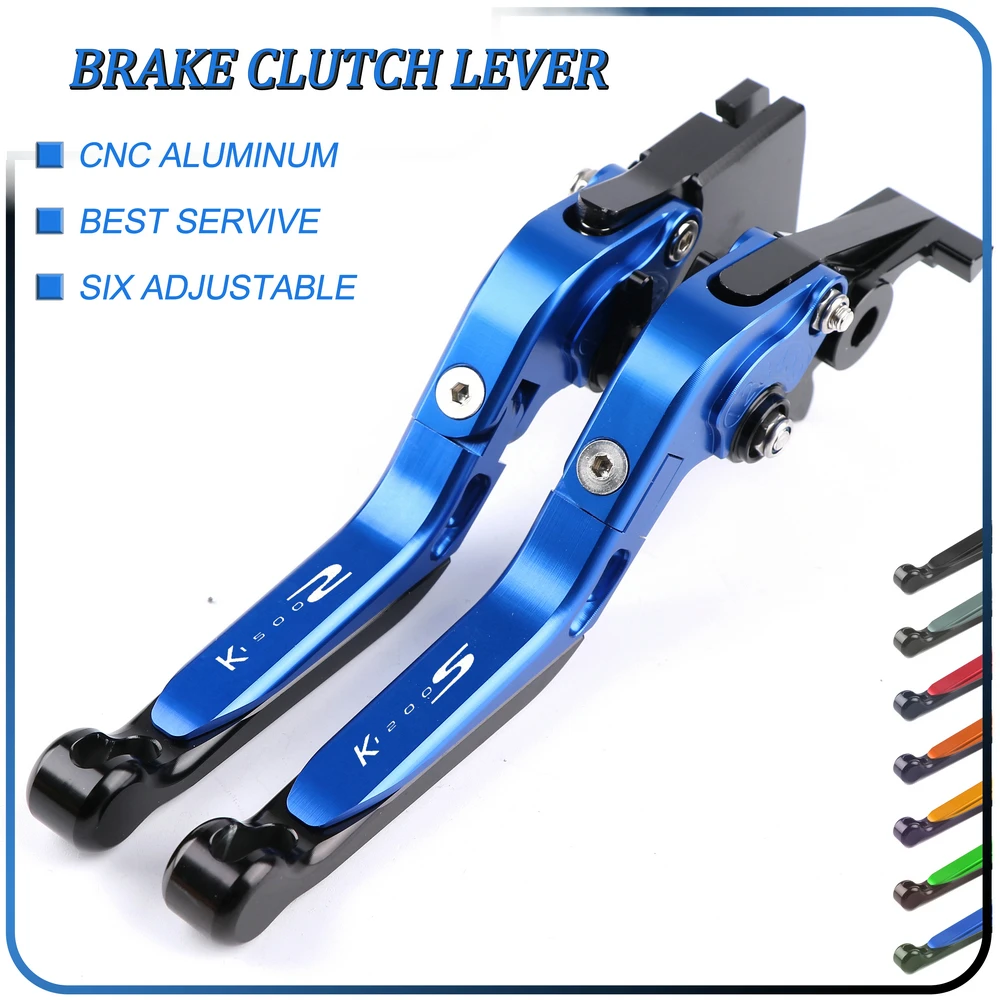 

Motorcycle Brake Handle Bar Lever CNC Aluminum Short Adjustable Brake Clutch levers For BMW K1200S K 1200 S 2004-2008