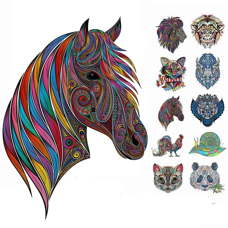 Деревянный пазл с животными Сова петух бык сделай сам деревянные головоломки для