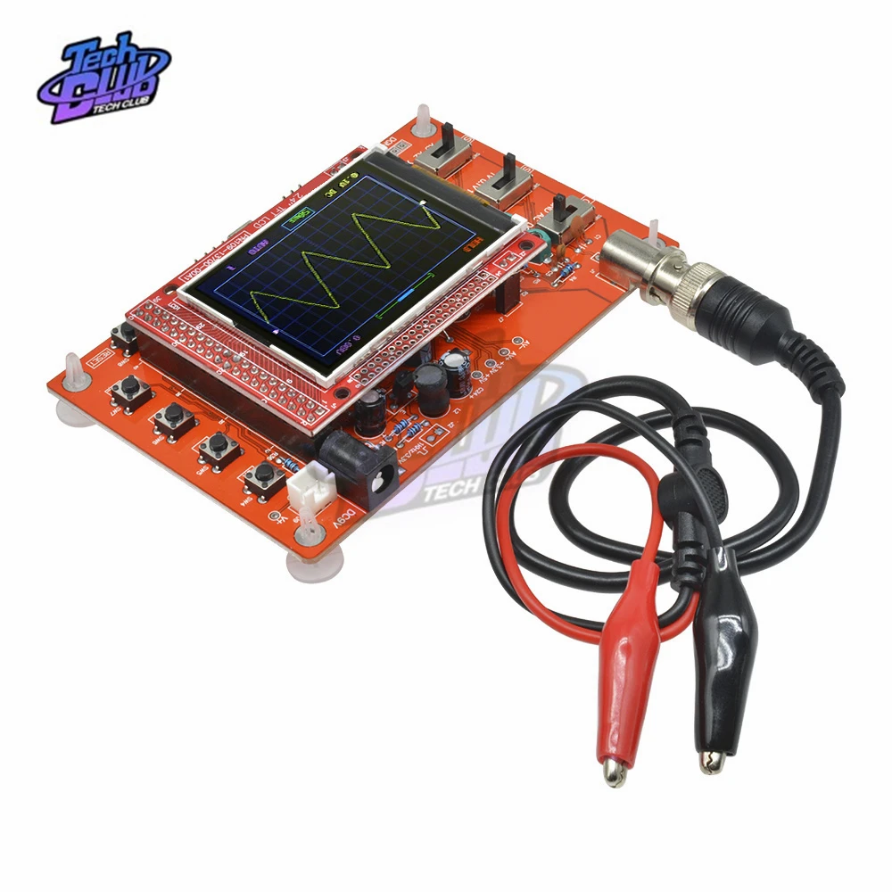 Осциллограф цифровой TFT с зондом Аллигатор тестовый зажим для Arduino ARM Detection Development Board Собранный 2,4 дюйма