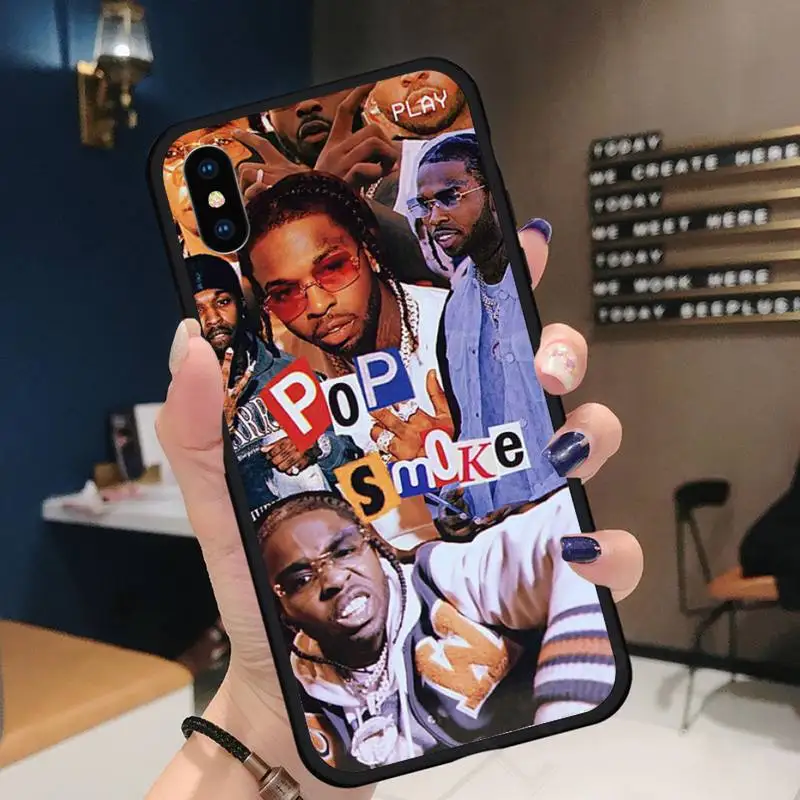 

Pop Smoke Rapper Phone Cases for iPhone 11 12 pro XS MAX 8 7 6 6S Plus X 5S SE 2020 XR