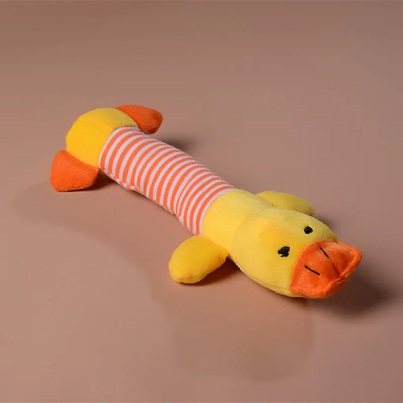 Жевательная пищалка для щенков плюшевые игрушки со звуком утка Свинка и слон
