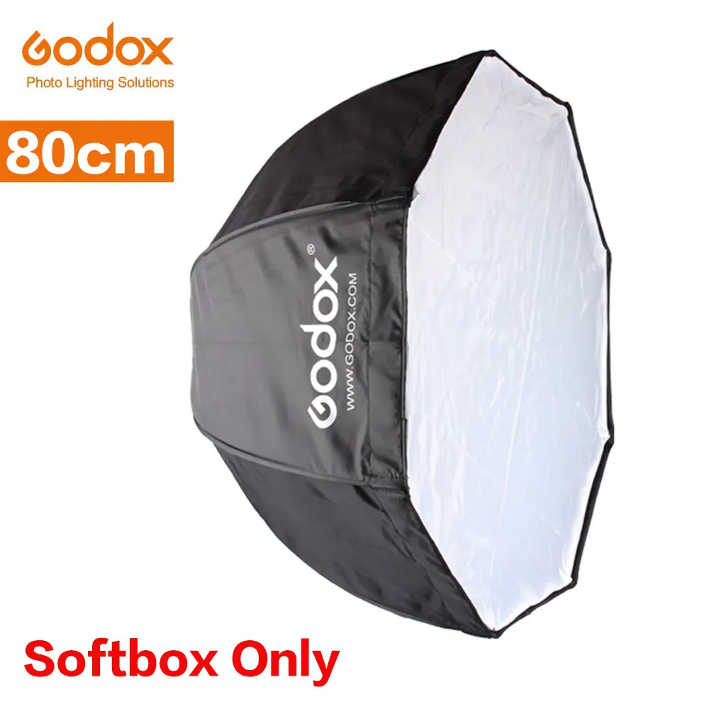 Godox 31,5 дюйма 80 см софтбокс в виде ВОСЬМИУГОЛЬНОГО зонта 200 см осветительный стенд зонтик Горячий башмак кронштейн комплект для вспышки Speedlite - Цвет: Kit 1