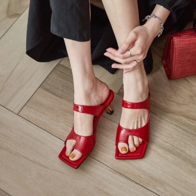 

KemeKiss New Arrival Women Sandals Shoes Fashion Wineglass Heels Slippers Genuine Leather Shoes Women Casual Footwear Size 34-40